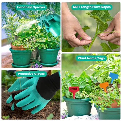 Ultimate 13Pcs Rustproof Garden Tool Set with Ergonomic Handles - Image 9