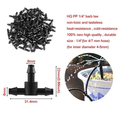 50PCS Sprinkler Irrigation Barb Tee Fitting Joiner - Image 5