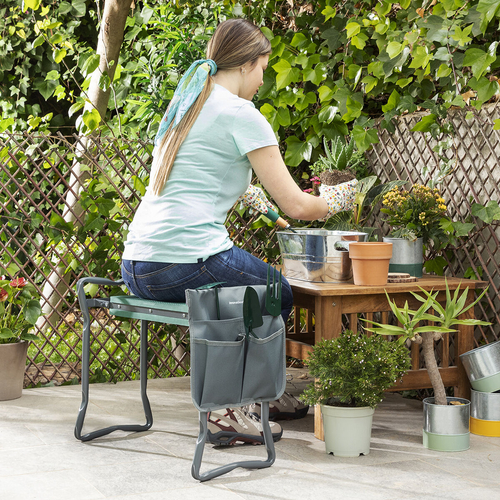 3-in-1 Folding Garden Seat with Bag for Tools Situl InnovaGoods - Image 7
