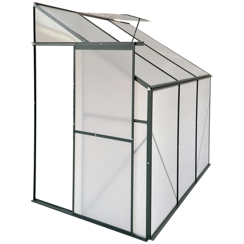 Outsunny Walk-In Garden Greenhouse Aluminum Polycarbonate with Roof