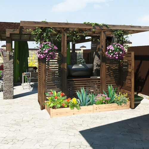 Wooden Vegetable Raised Garden Bed for Backyard Patio Balcony - Image 5