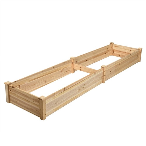 Wooden Vegetable Raised Garden Bed for Backyard Patio Balcony - Image 9